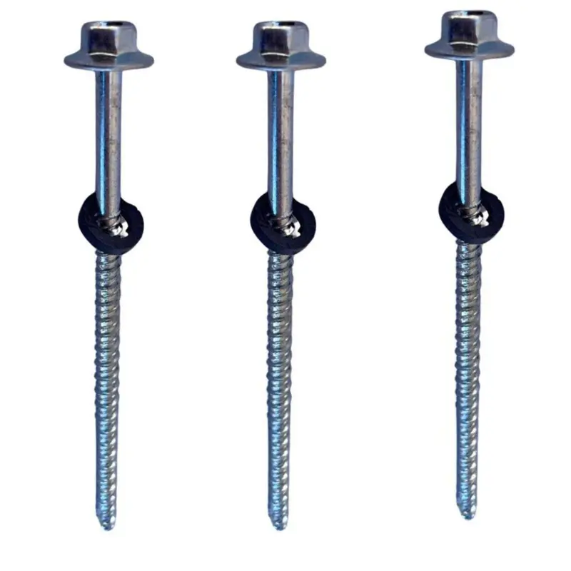 Parafuso 1/4" x 110 mm Ponta Agulha Zincado (Pacote com 200)