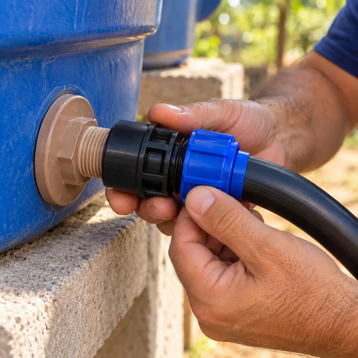 Adaptador Fêmea de Compressão PEAD 32 mm x 1" – Rosca Fêmea