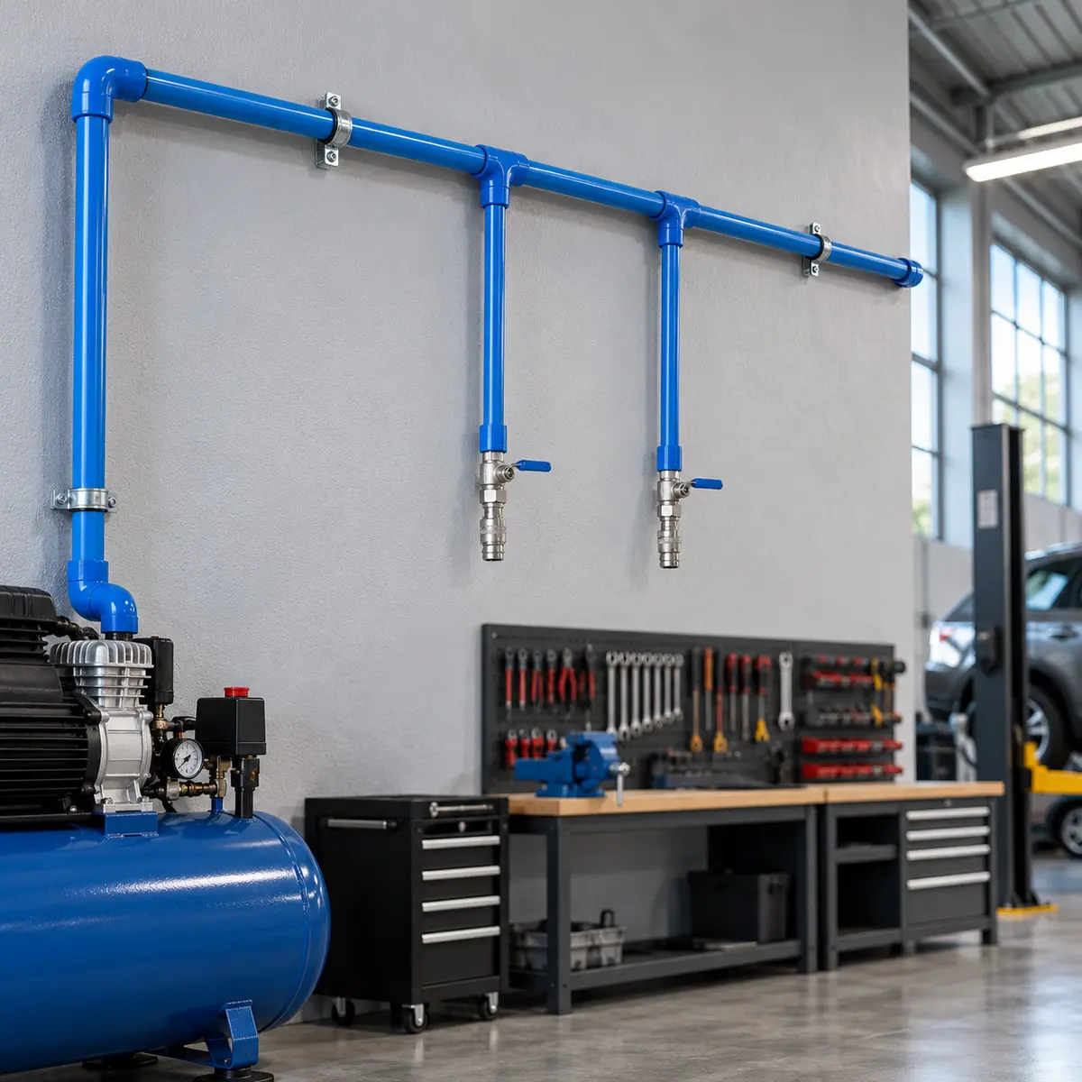 Tubo PPR Ar Comprimido Azul 20 mm PN 20 Barra 3 m