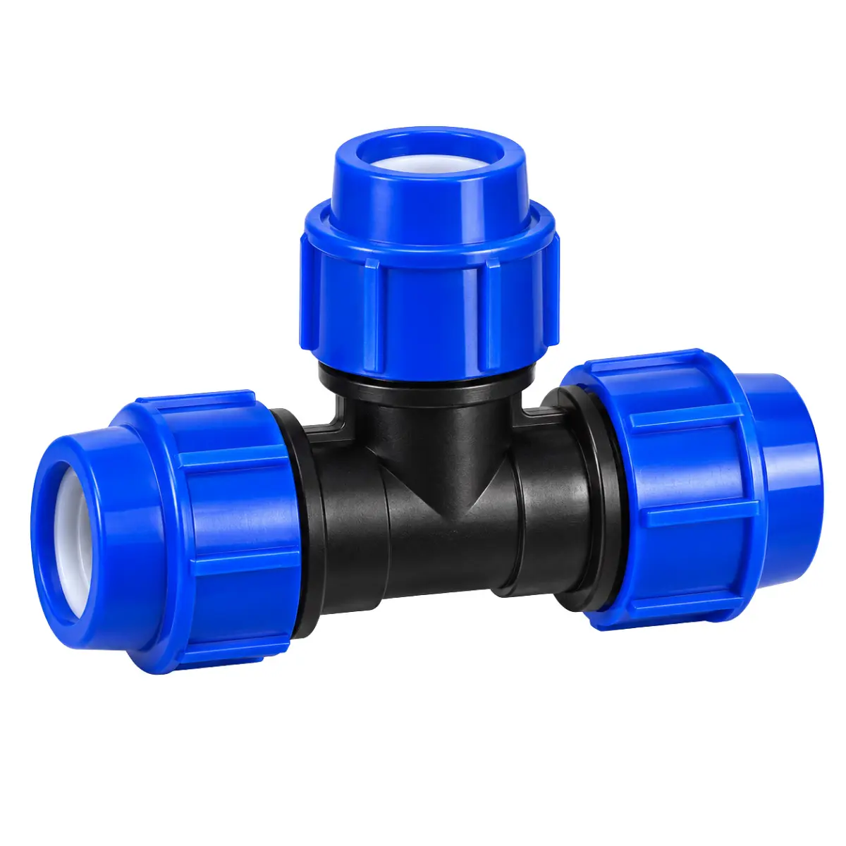Tê de Compressão PEAD 32 mm – Conexão T para Mangueira PEAD