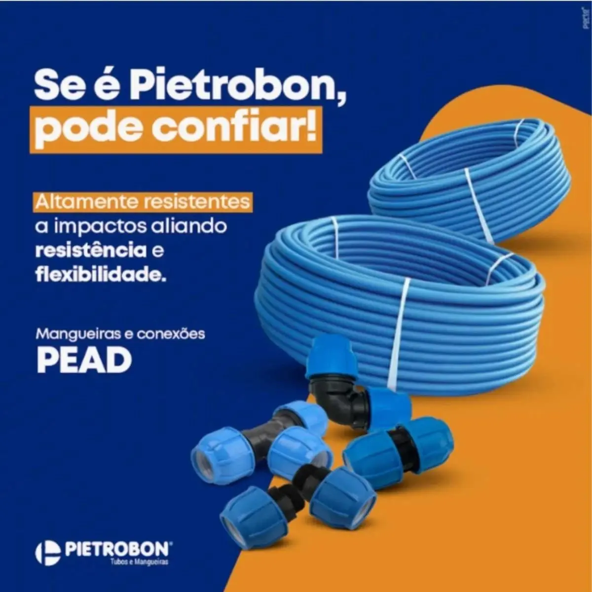 Tê Redutor de Compressão PEAD 32 x 20 x 32 mm – Derivação com Redução