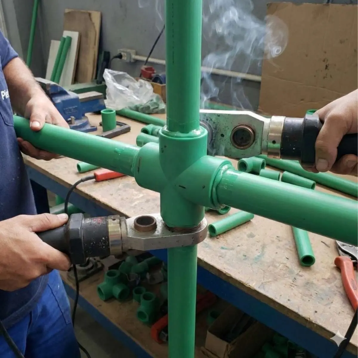 Cruzeta PPR 25 mm – Conexão Cruz Termofusão