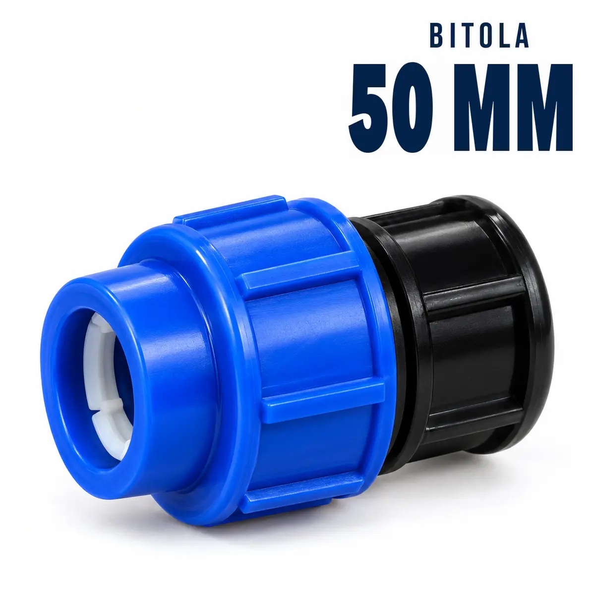 Tampão de Compressão PEAD 50 mm – Cap para Final de Linha